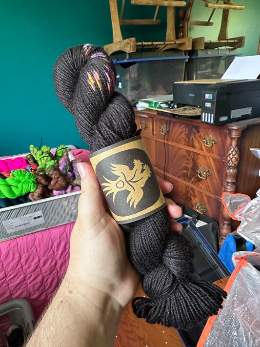 "Sausage Party" Untreated BFL Worsted