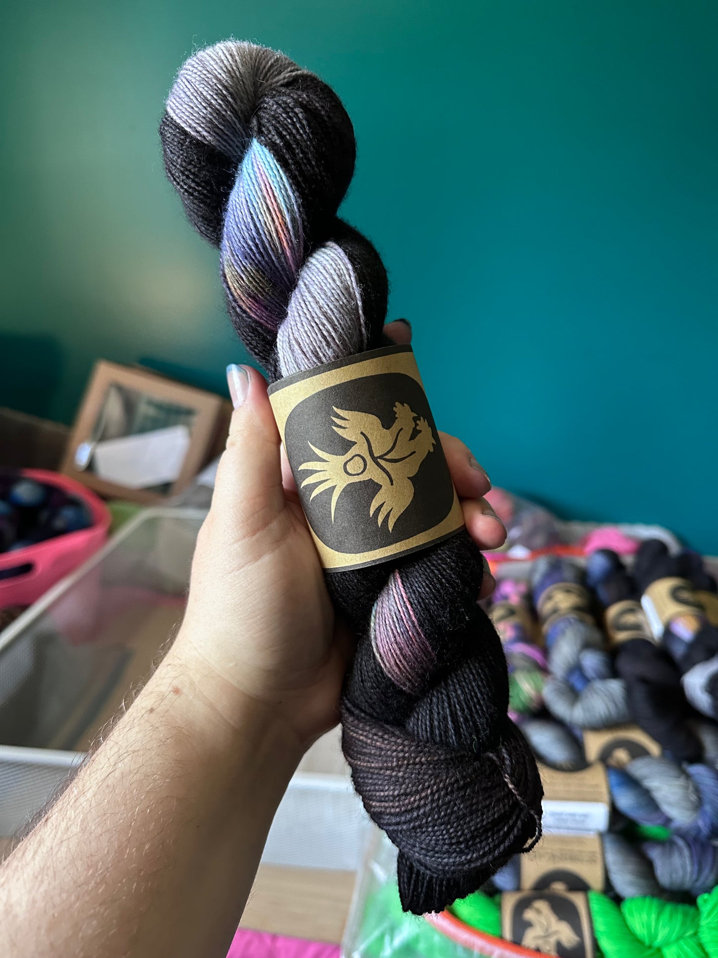“Etude” Superwash BFL Helix Sock