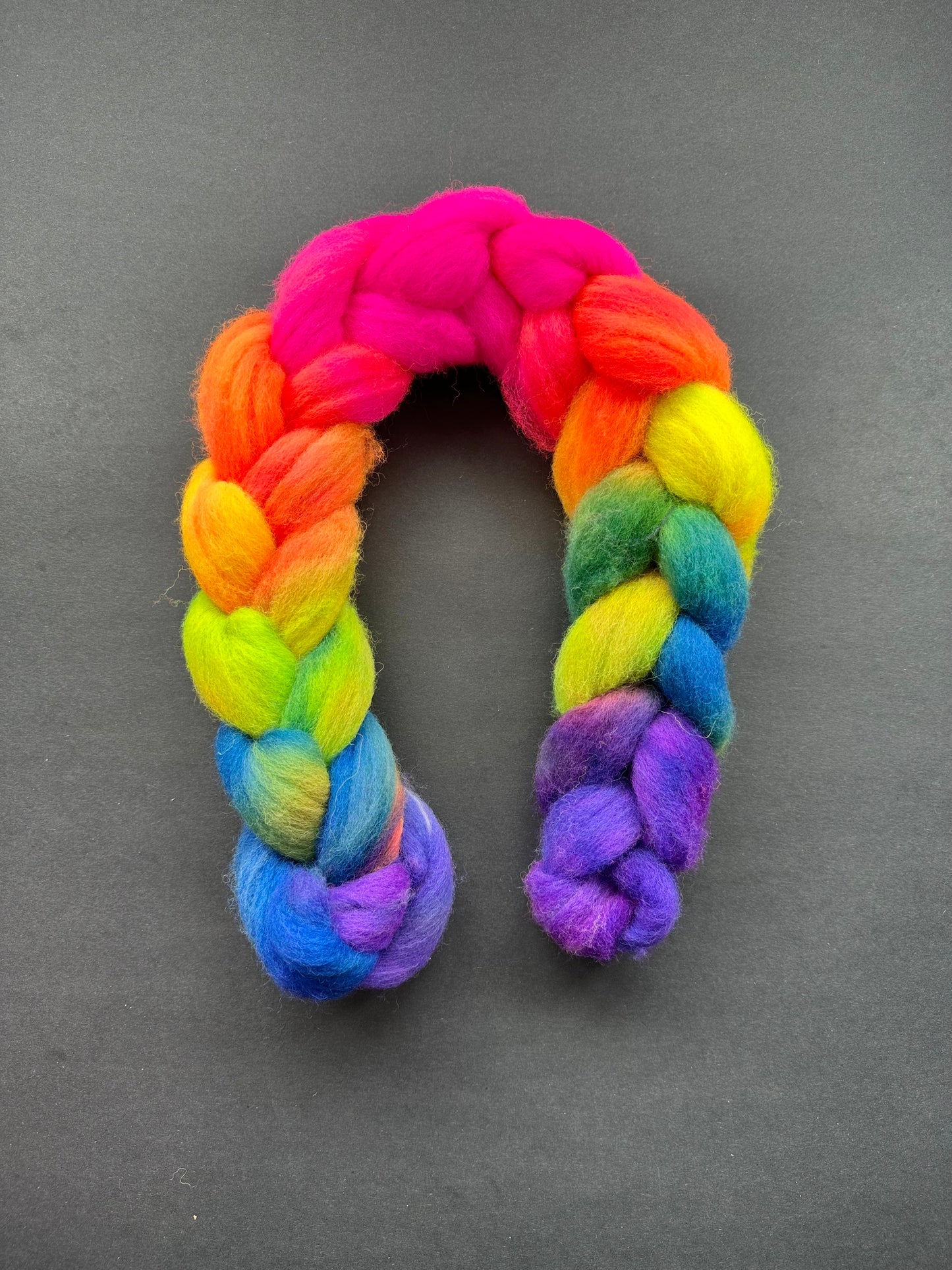 "Rainbow Road" Brecknock Hill Cheviot Combed Top