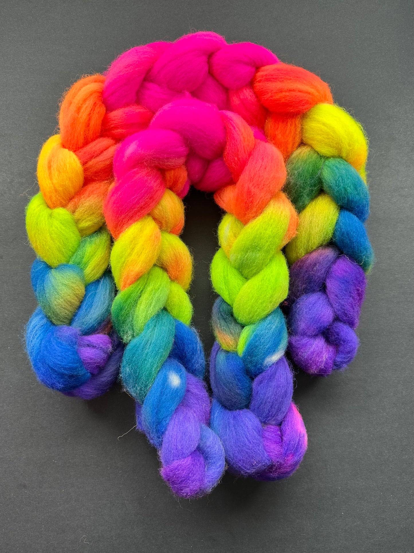 "Rainbow Road" Brecknock Hill Cheviot Combed Top