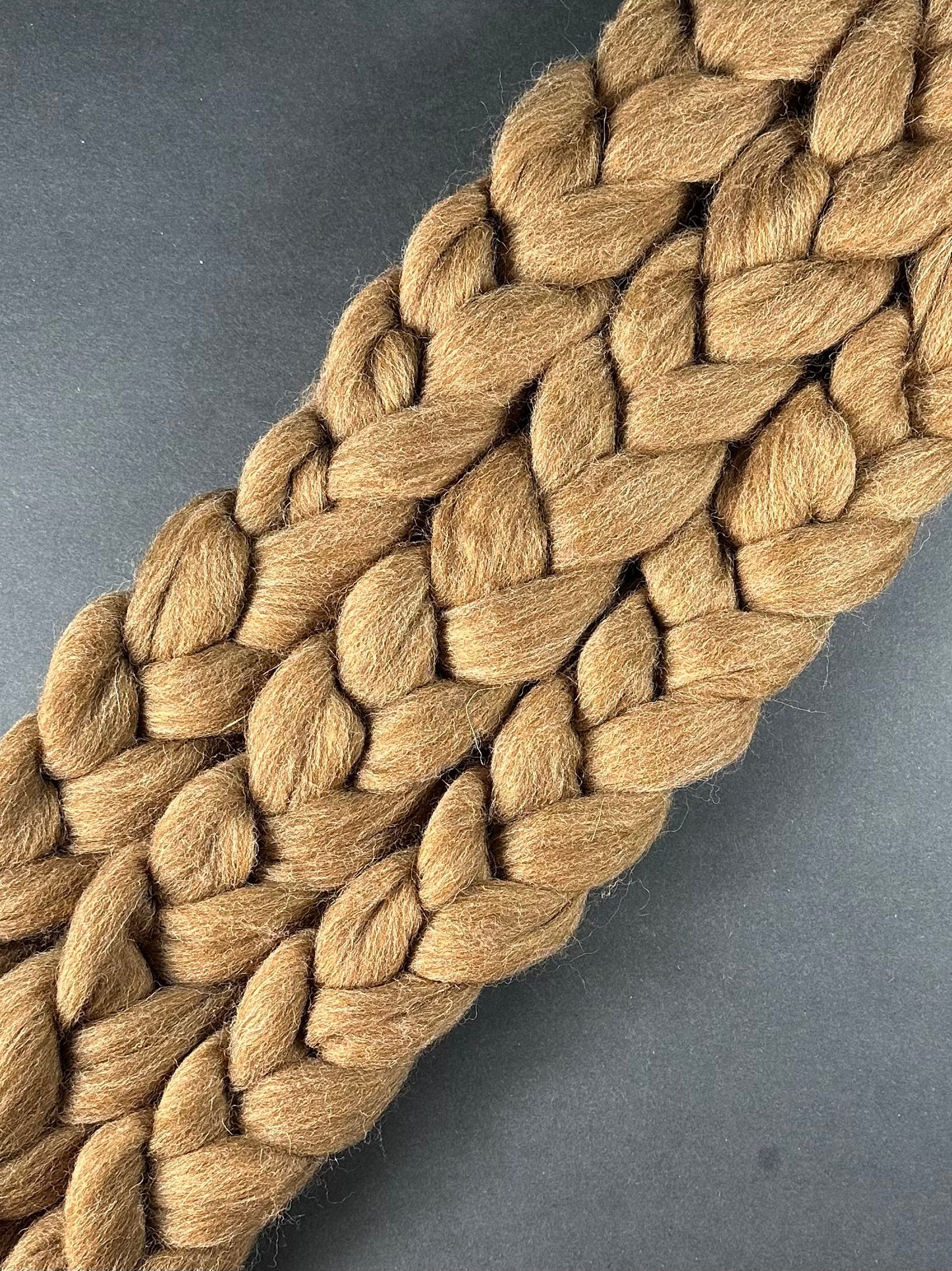 Undyed Moorit Shetland Combed Top