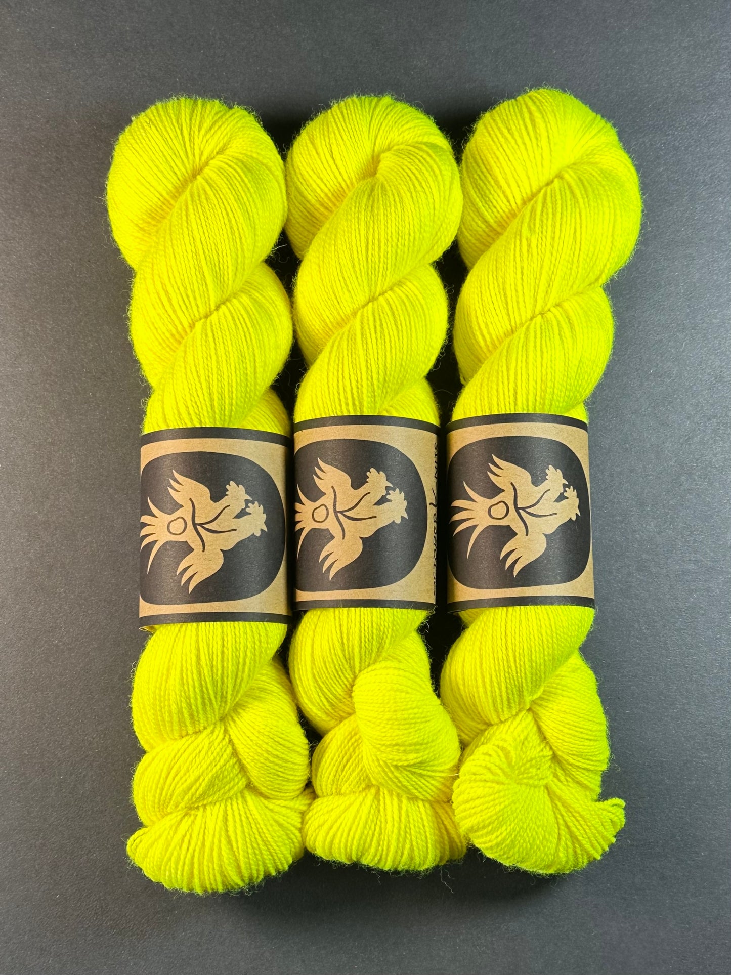 “Yell-OH!” Superwash BFL Helix Sock