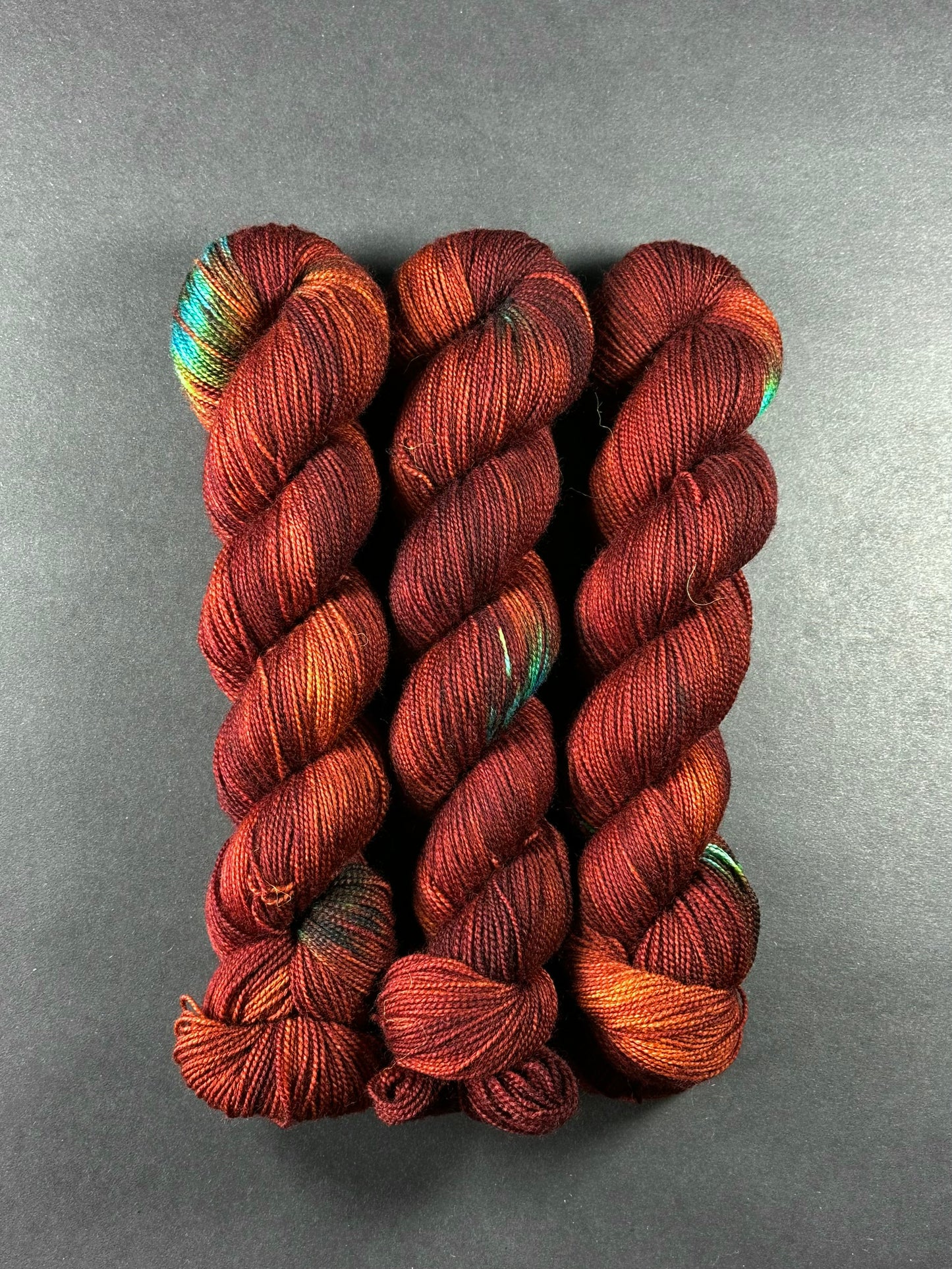 “Silver Lining” Superwash BFL Helix Sock