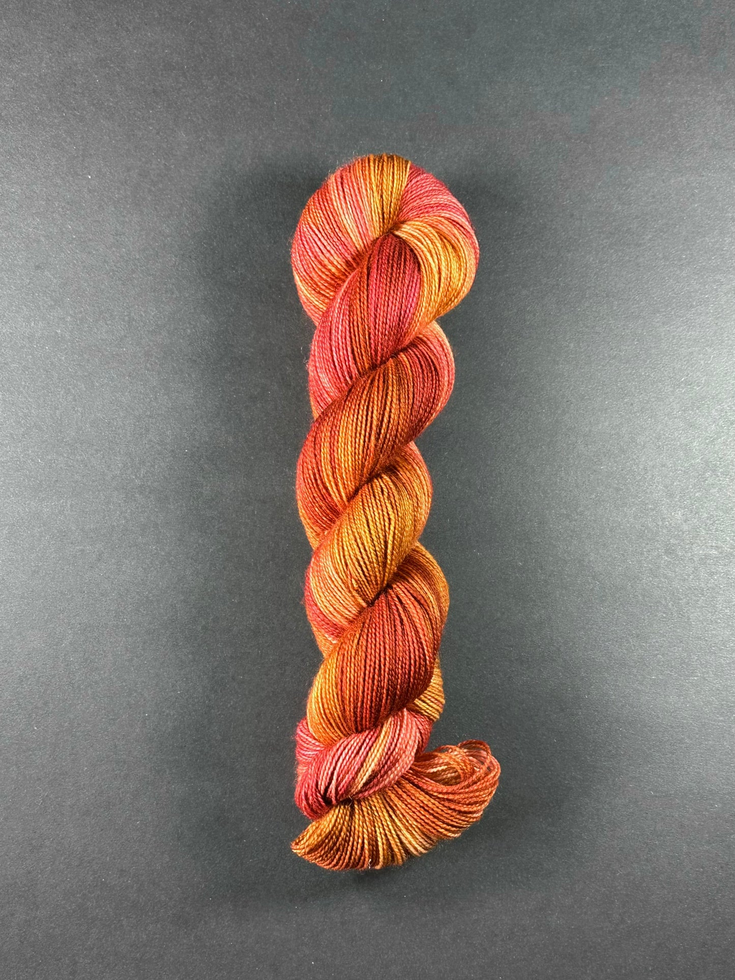 “The Rust of Us” Superwash BFL Helix Sock