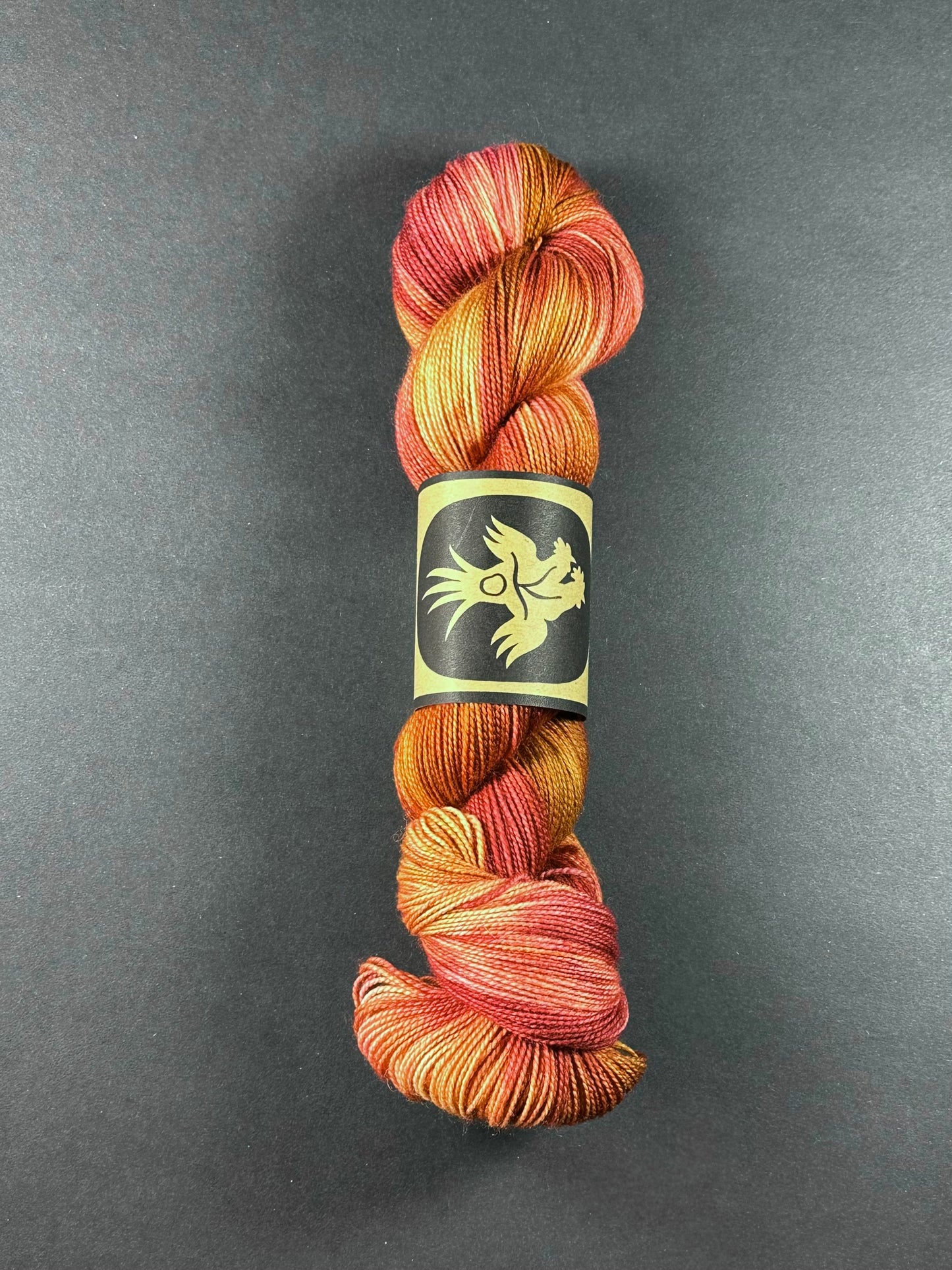 “The Rust of Us” Superwash BFL Helix Sock