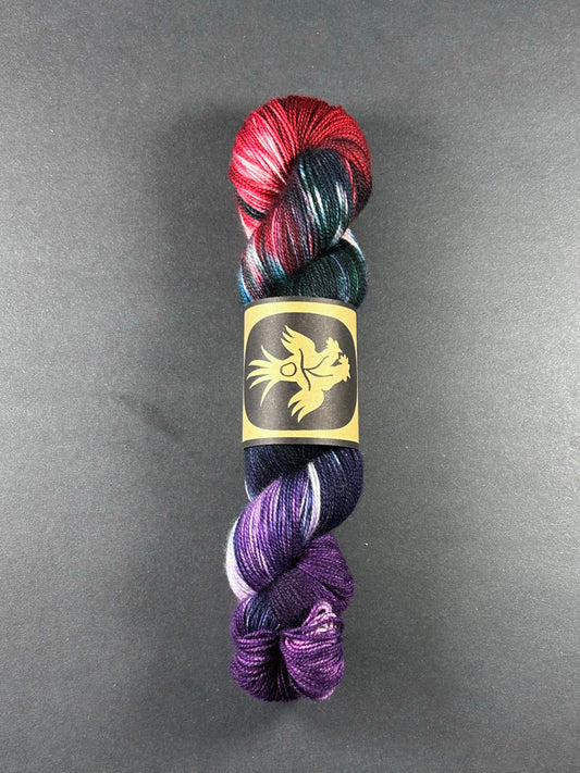 “Wassailing” Superwash BFL Helix Sock