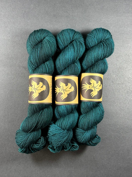 “Handsome Santa” Superwash BFL Helix Sock