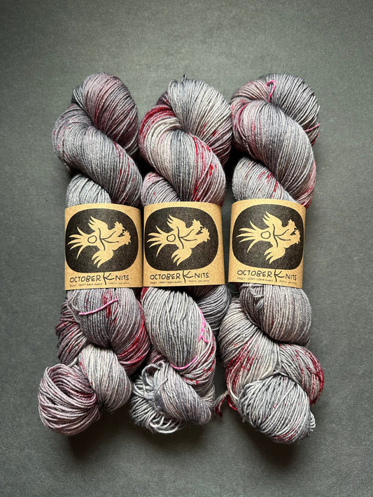 “Zombie Boy” Superwash BFL 4ply Sock