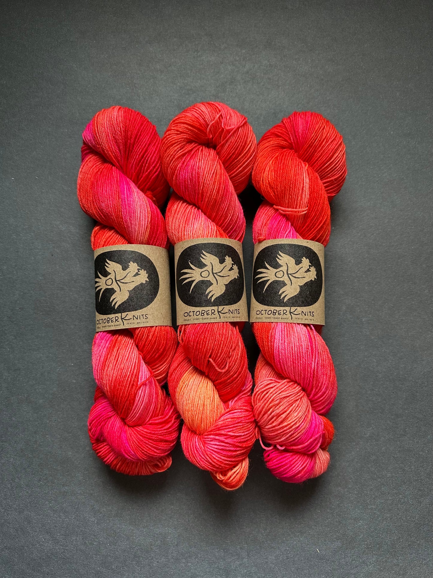 “Aflame” Superwash BFL 4ply Sock