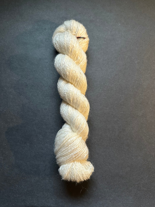 Rambouillet Mohair Silk Handspun Yarn