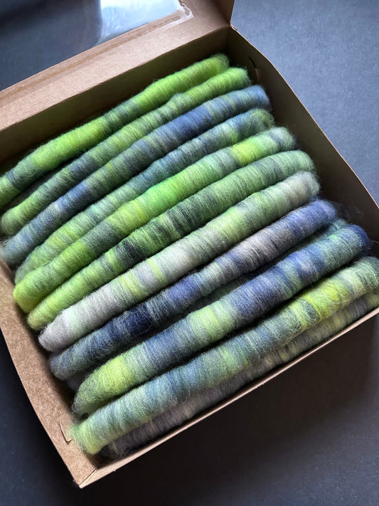 “Vyvanse” 22 Micron Merino Hand Carded Rolags