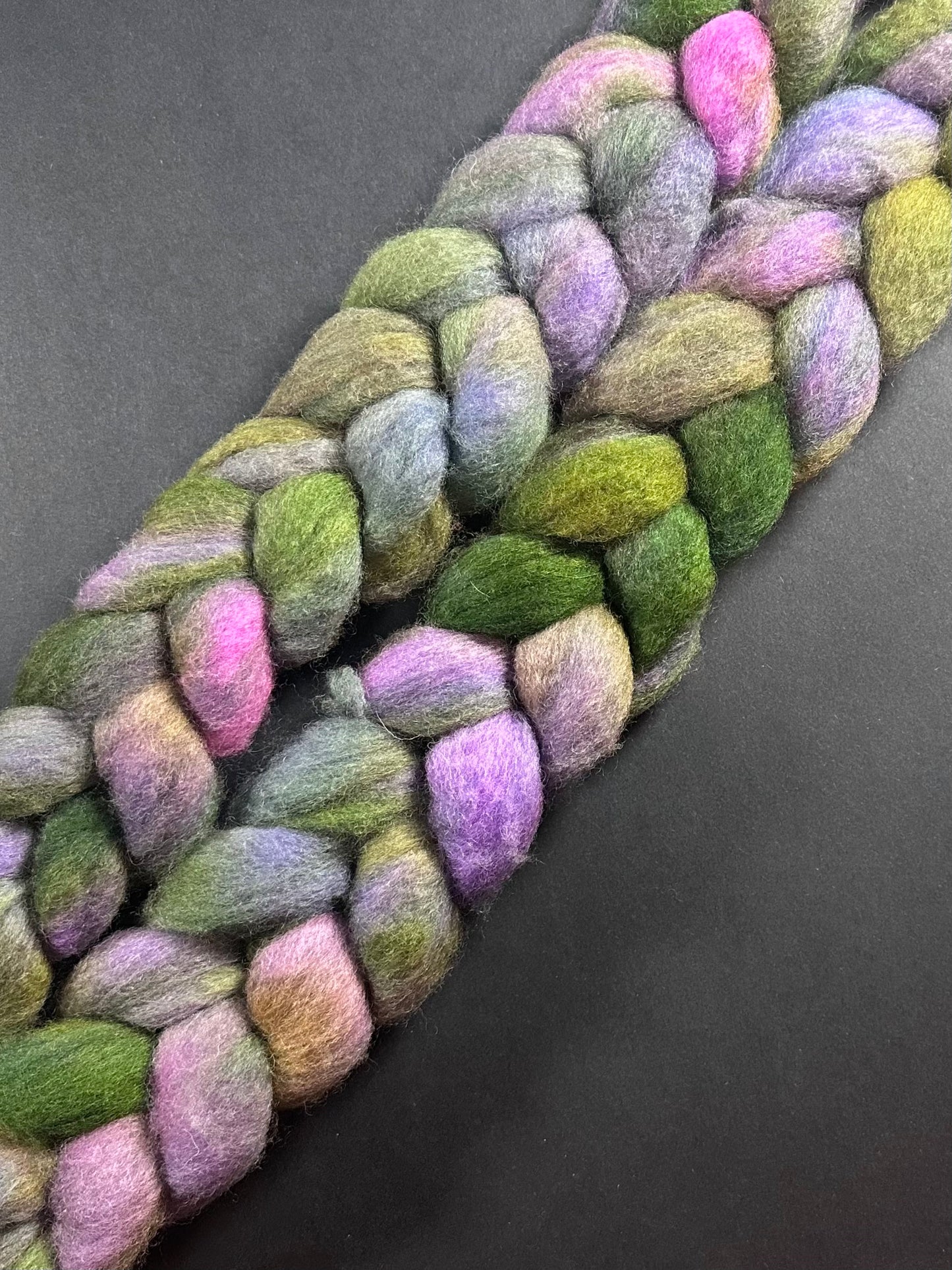 "Swamp Witch" BFL Combed Top - Non-Superwash (Copy)