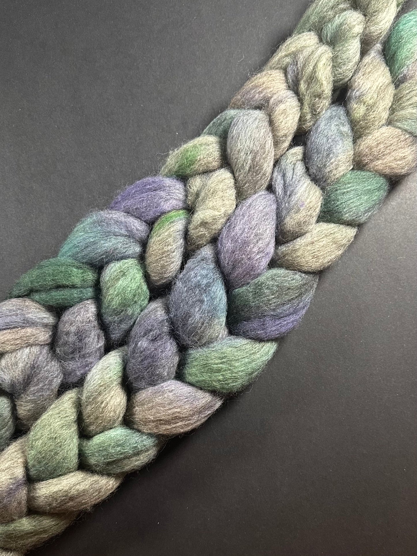 “Abalone” Natural Grey Mixed Breed Roving (Copy)