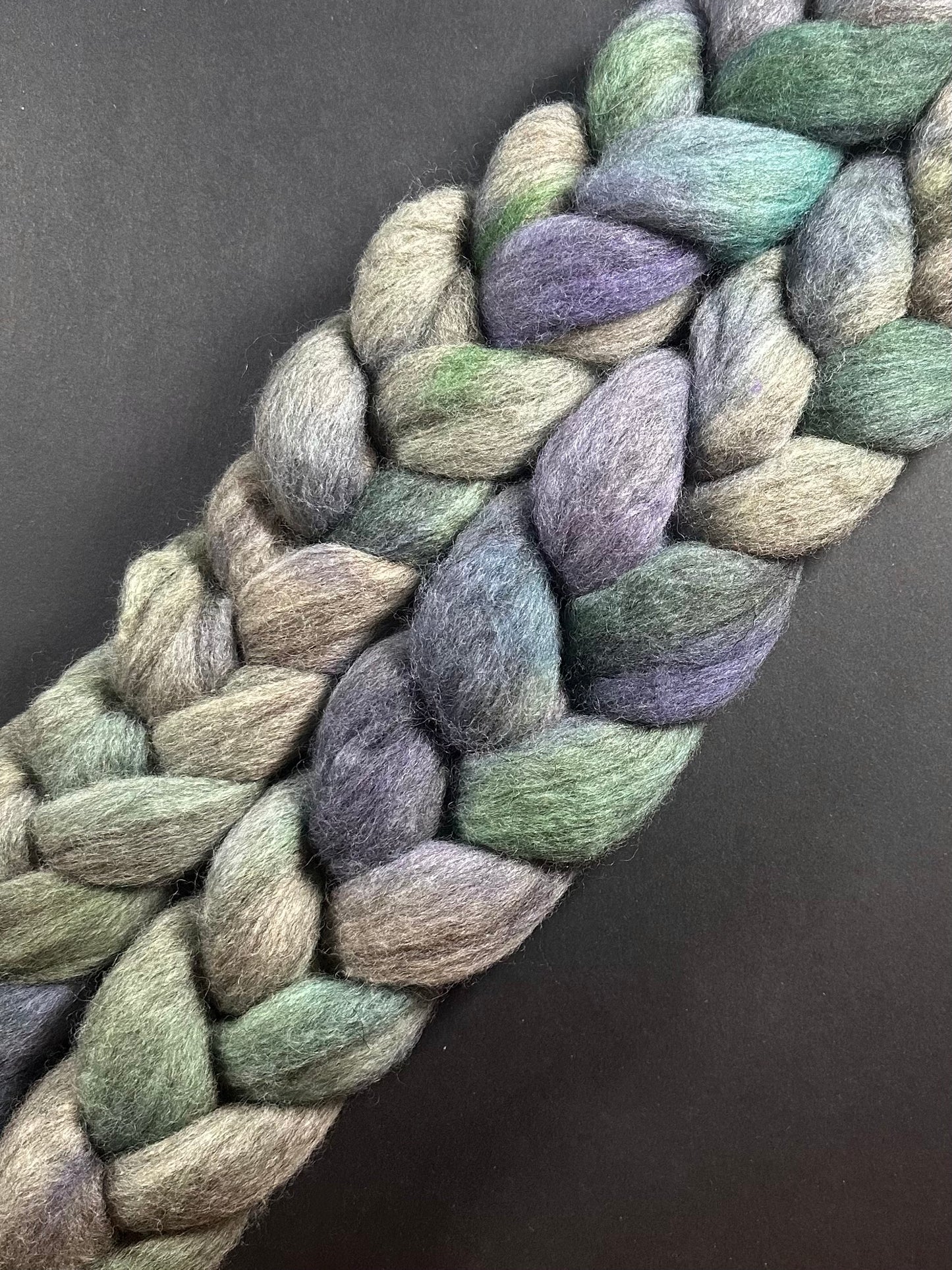 “Abalone” Natural Grey Mixed Breed Roving (Copy)